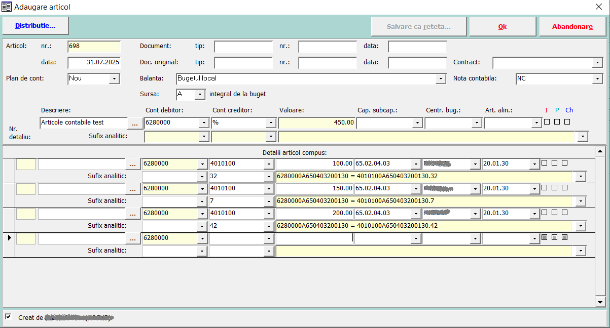 Formular adăugare articol compus