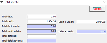 Totalizare defalcare