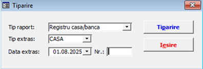 Selectare tip raport