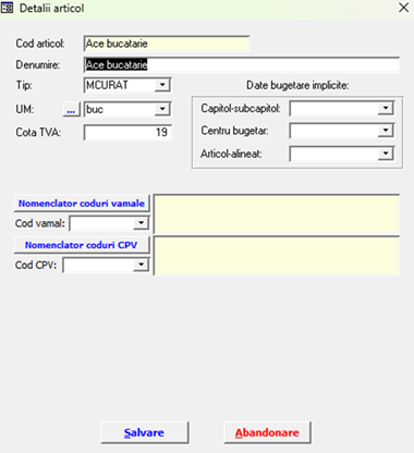 Fișa detaliată produs