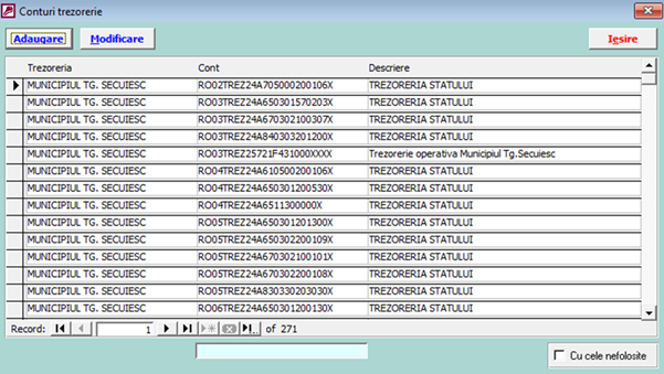 Nomenclator trezorerii